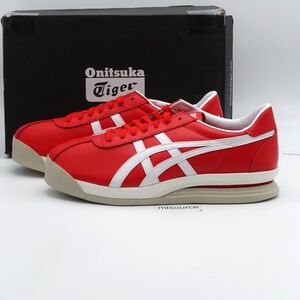 NEW Onitsuka Tiger Tiger Corsair EX Leather Sneakers Red